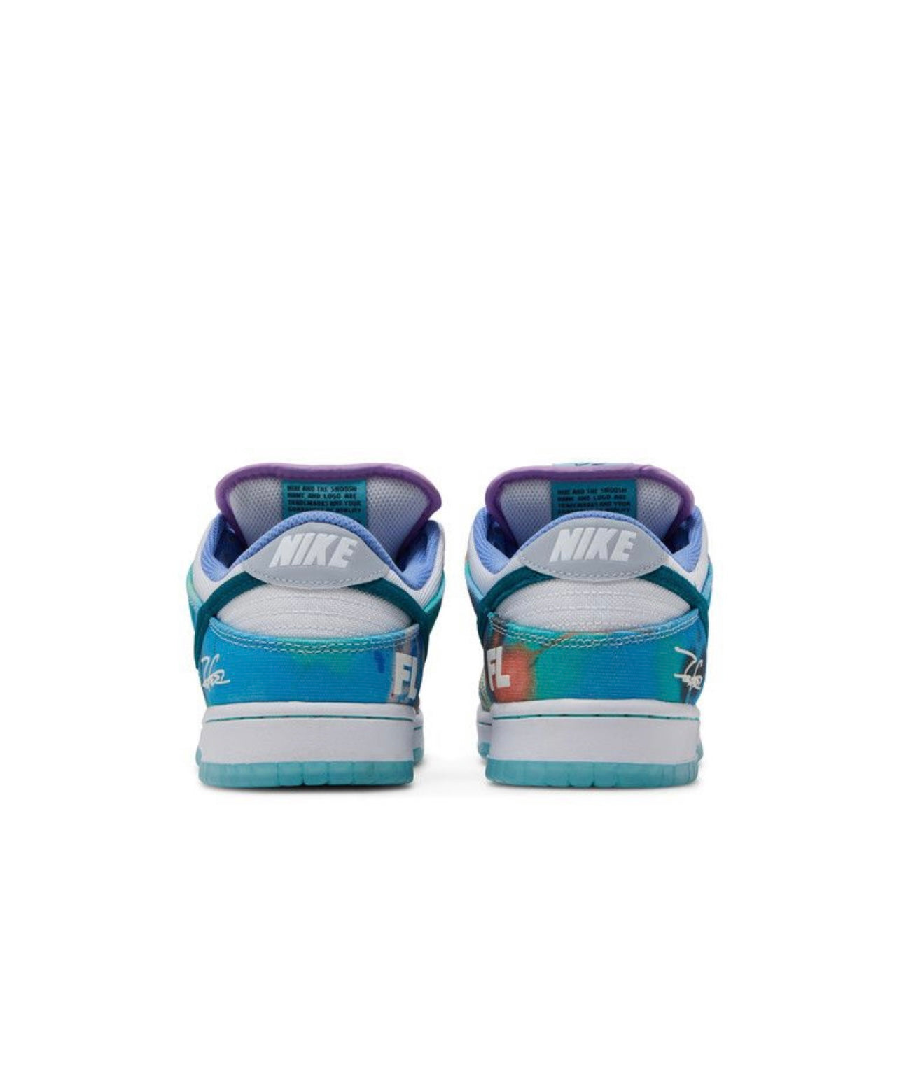 Futura × Nike SB Dunk Low "White and Geode Teal"