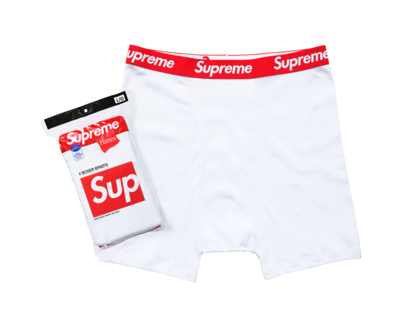 Calzoncillos tipo bóxer Supreme/Hanes (paquete de 4)