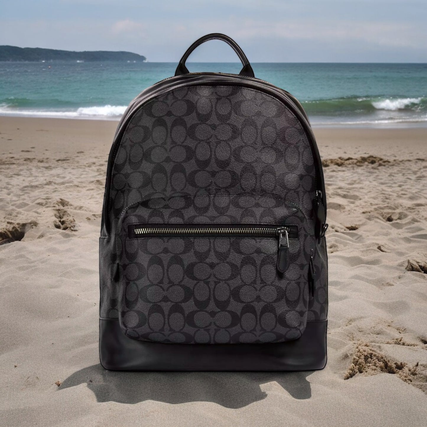 Coach West Backpack In Signature Canvas