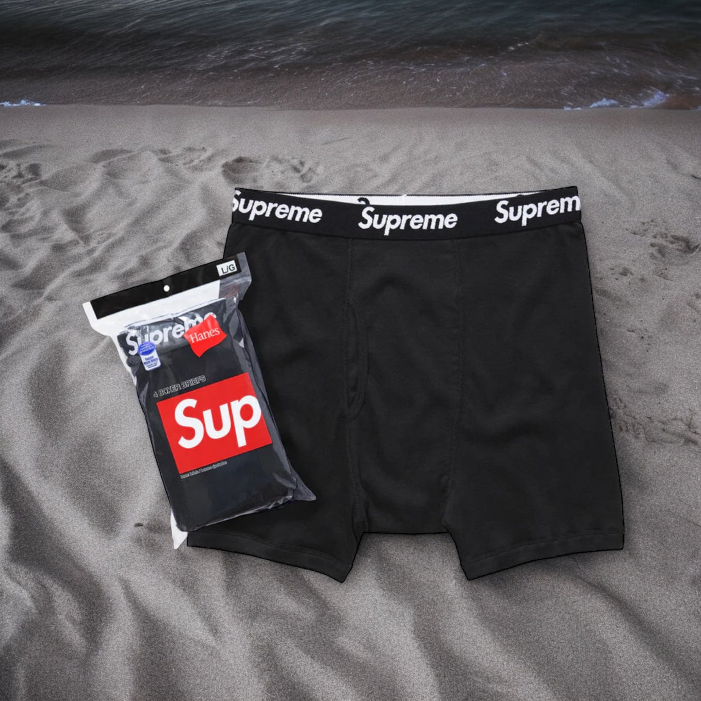 Calzoncillos tipo bóxer Supreme/Hanes (paquete de 4)