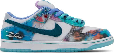 Futura × Nike SB Dunk Low "White and Geode Teal"